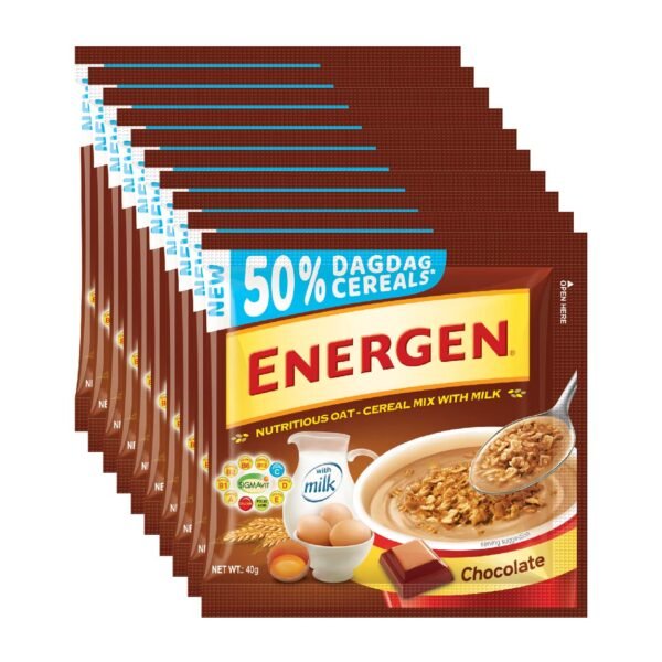 Energen Oat Cereal Mix Chocolate Sachet 10x40g