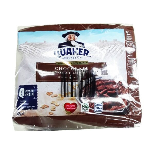 Quaker Chocolate Instant Oatmeal 5x33g + Free