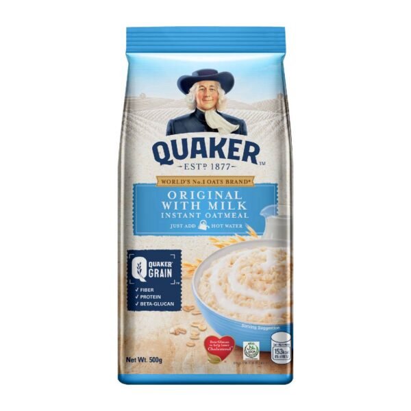 Quaker Instant Oatmeal Original with Milk 500g
