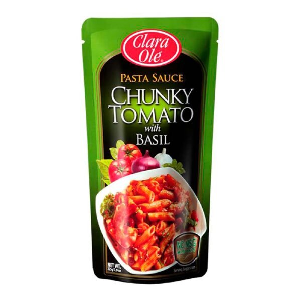 Clara Ole Pasta Sauce Chunky Tomato with Basil 225g