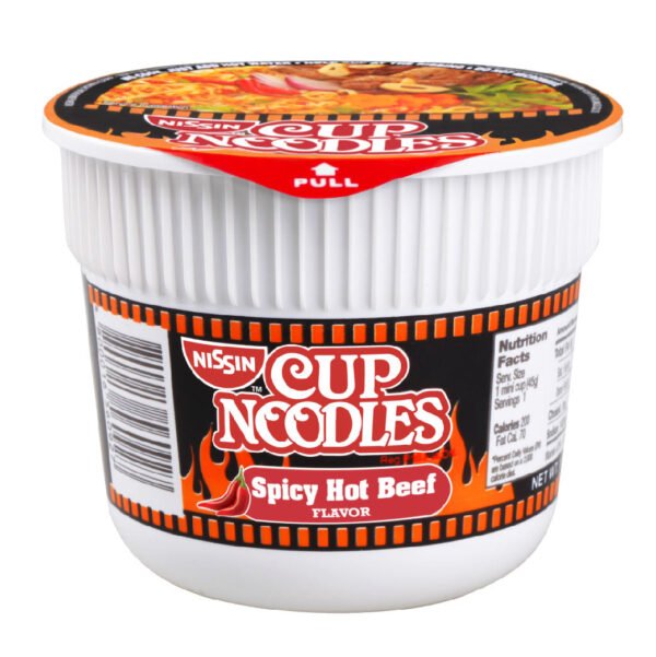 Nissin Mini Cup Noodles Spicy Hot Beef Mami 45g