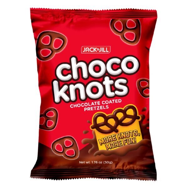 J&J Pretzels Choco Knots Biscuits Buddy Pack 50g