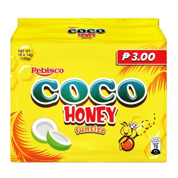 Rebisco Coco Honey Biscuits Fun Size 10x14g
