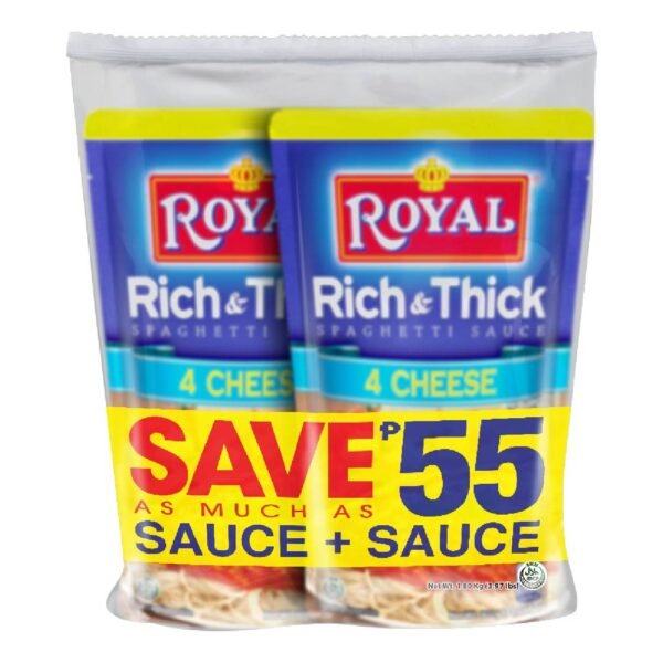 Royal Rich & Thick 4 Cheese Spaghetti Sauce 2x900g SAVE