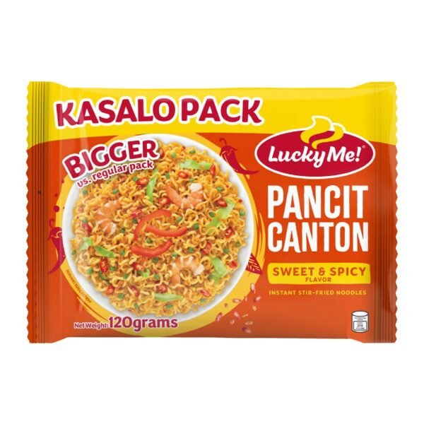 Lucky Me Pancit Canton Sweet & Spicy Kasalo Pack 120g