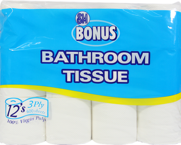 SM Bonus Bathroom Tissue 3ply | 200pulls 12pcs