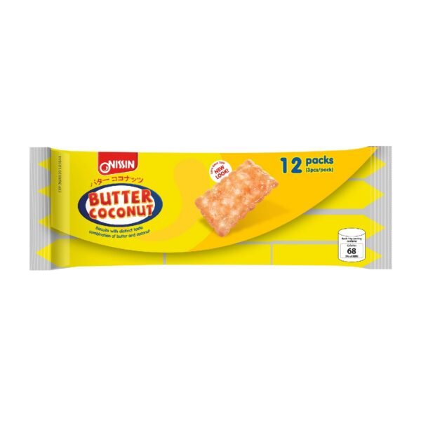 Nissin Butter Coconut Biscuits 12x14g