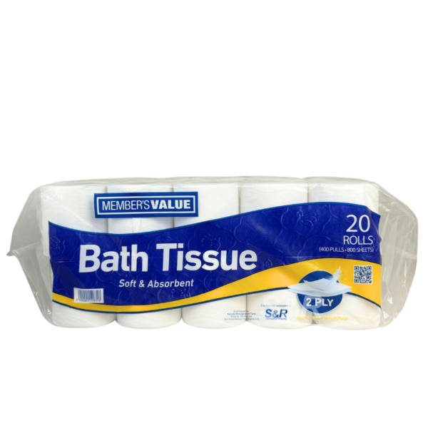 Member's Value 2-Ply Bath Tissue 400 pulls 20 rolls