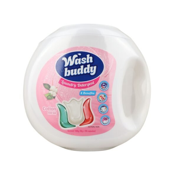 Wash Buddy Cotton Fresh Laundry Detergent Pods 110 capsules